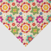 メキシコのフォークアート花のパターン 薄葉紙 (詳細)