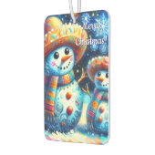 メキシコのフォークアート雪だるま雪だるま雪の人々 カーエアーフレッシュナー (左)