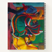 メキシコのフォークダンサースパイラルノート ノートブック (裏面)