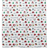 メキシコのフリーダ・カーロ|のハート シャワーカーテン (正面)