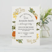 メキシコのフローラの赤ちゃんシャワーの招待 招待状 (スタンド正面)