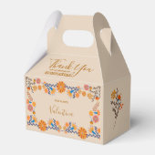 メキシコのフローラウェスタン・アース・トーンありがとうスクリプト フェイバーボックス (正面サイド)