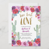 メキシコのフローラタコブウラブ招待状 招待状 (正面)