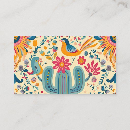 メキシコのフローラレシピ要求ブライダルシャワー エンクロージャーカード (裏面)