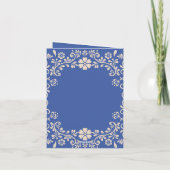 メキシコのフローラヴィンテージウェディングサンキューカード カード (裏面)