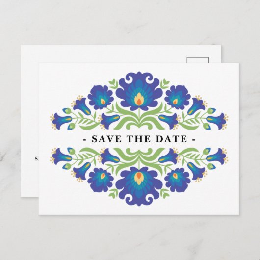 メキシコのフローラ日付はがきを保存 ポストカード (正面/裏面)