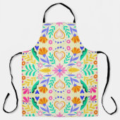 メキシコのフローラ芸術 エプロン (正面)