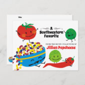 メキシコのフードサルサ料理クックブックレシピカード ポストカード (正面/裏面)