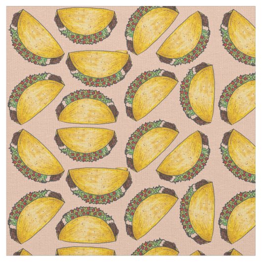 メキシコのフードビーフタコス・タコス火曜織物 ファブリック (クローズアップ)