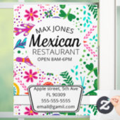 メキシコのフードフルーツデリの折り畳み工芸事業 ウィンドウサイン (ホーム)