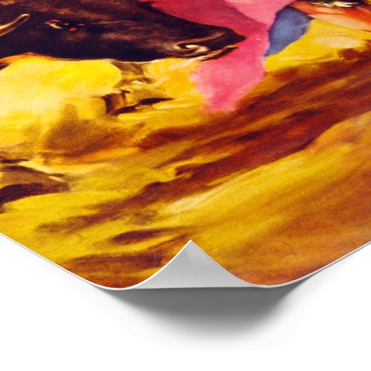 メキシコのブルファイターヴィンテージのポスターが復元 ポスター (角)