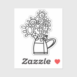 メキシコのブーケに色を付ける シール