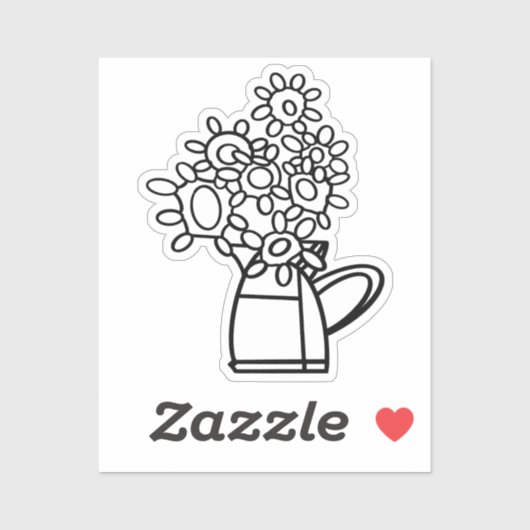 メキシコのブーケに色を付ける シール (シート)