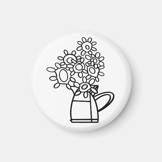 メキシコのブーケに色を付ける マグネット (正面)