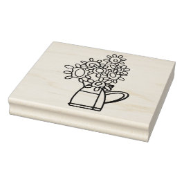 メキシコのブーケに色を付ける ラバースタンプ