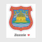 メキシコのプエブラ・デ・サラゴサの紋章 シール (シート)