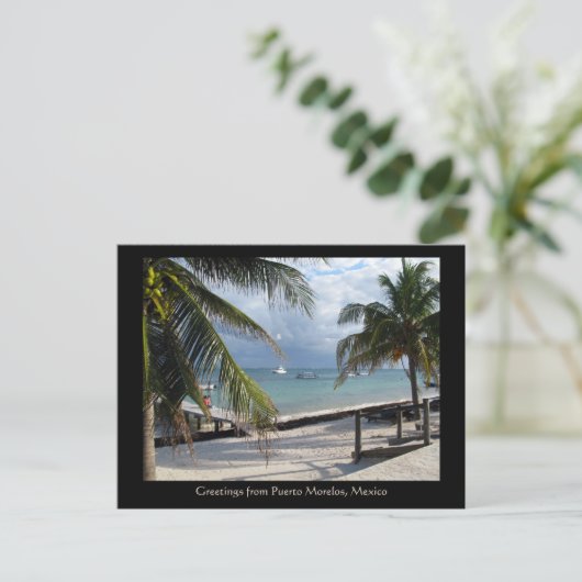 メキシコのプエルト・モレロス氏のご挨拶 ポストカード (スタンド正面)