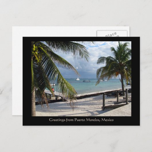 メキシコのプエルト・モレロス氏のご挨拶 ポストカード (正面/裏面)