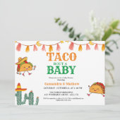 メキシコのベビーの赤ちゃんシャワーのタコ 招待状 (スタンド正面)