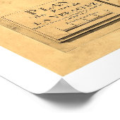 メキシコのベラクルスの地図G.デ・ボワ1798 ポスター (角)