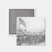 メキシコのベラクルスへの軍隊の上陸 マグネット (正面/裏面)