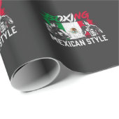 メキシコのボクシングスポーツファイトコーチのボクサー ラッピングペーパー (ロールコーナー)