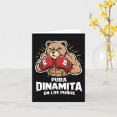 メキシコのボクシングボーイズ・メキシコPura Dinamita En Lo カード (黄色い花)