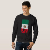 メキシコのボクシング デザイン メキシコの旗 スウェットシャツ (正面フル)