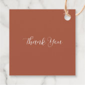 メキシコのボホ バロ ブライダルシャワー フェイバータグ (裏面)