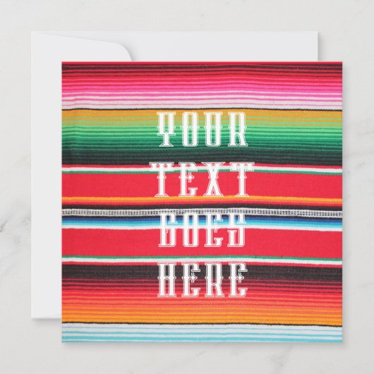 メキシコのポンチサーペの経歴 招待状 (正面)