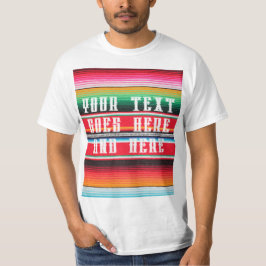 メキシコのポンチョ毛布の背景 Tシャツ