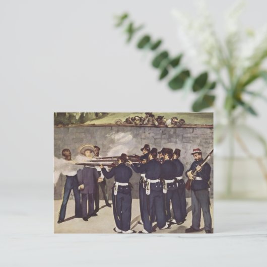 メキシコのマクシミリアン皇帝の処刑 – Manet ポストカード (スタンド正面)