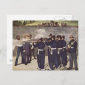 メキシコのマクシミリアン皇帝の処刑 – Manet ポストカード (正面/裏面)