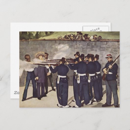 メキシコのマクシミリアン皇帝の処刑 – Manet ポストカード (正面/裏面)