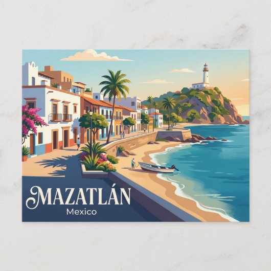 メキシコのマサトラン ポストカード (正面)