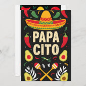 メキシコのマラカス　ホリデーカード 招待状 (正面/裏面)