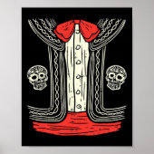 メキシコのマリアチのハロウィーンの衣装メキシコのスーツFie ポスター (正面)