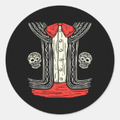 メキシコのマリアチのハロウィーンの衣装メキシコのスーツFie ラウンドシール (正面)