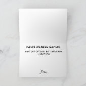 メキシコのマリアチアバンドロマンチックグリーティングカード シーズンカード (内部)