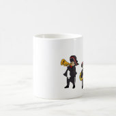 メキシコのマリアチバンドフェスタ音楽マンガアート コーヒーマグカップ (中央)