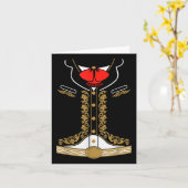 メキシコのマリアッチの衣装のチャロCinco De Mayo カード (黄色い花)