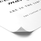 メキシコのマルガリータどのくらいのブライダルシャワーサイン ポスター (角)