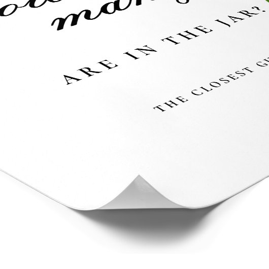 メキシコのマルガリータどのくらいのブライダルシャワーサイン ポスター (角)