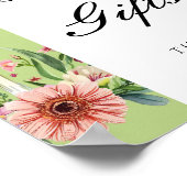 メキシコのマルガリータカードギフトブライダルシャワーサイン ポスター (角)