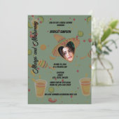 メキシコのマークスと結婚ブライダルシャワー写真 招待状 (スタンド正面)