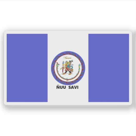 メキシコのミステック州旗 シール (正面)