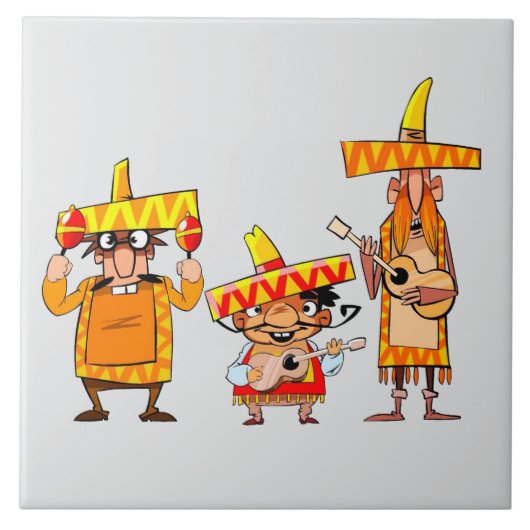 メキシコのミュージシャン タイル (正面)