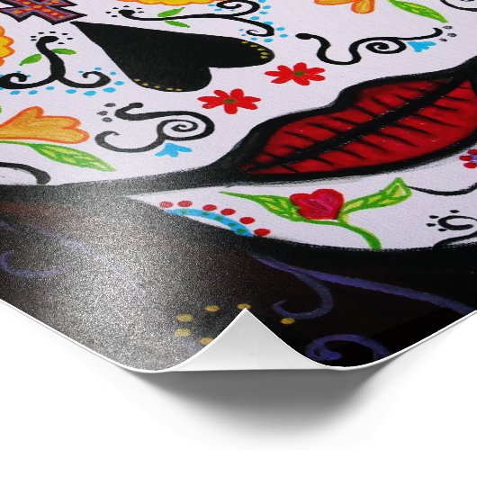 メキシコのムエルト顔デー絵画ズ フォトプリント           