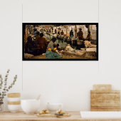 メキシコのメキシコシティで洗濯をする女性1890 ポスター (キッチン)