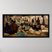 メキシコのメキシコシティで洗濯をする女性1890 ポスター (正面)